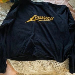 brandy melville cropped graphic tee